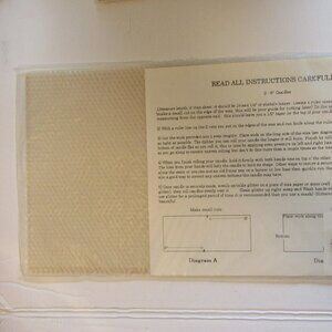 DIY, 1 Bees Wax Candle making kit. Off White with Silver glitter.
